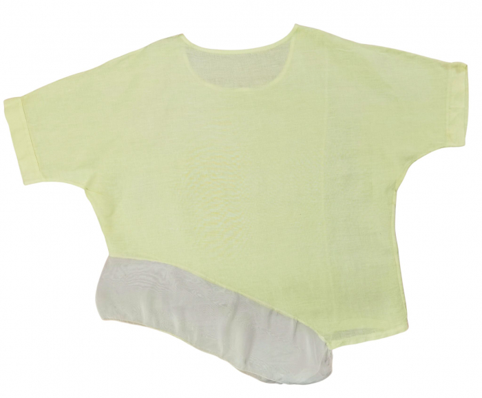 Tricou galben Retro Femei-L [2]