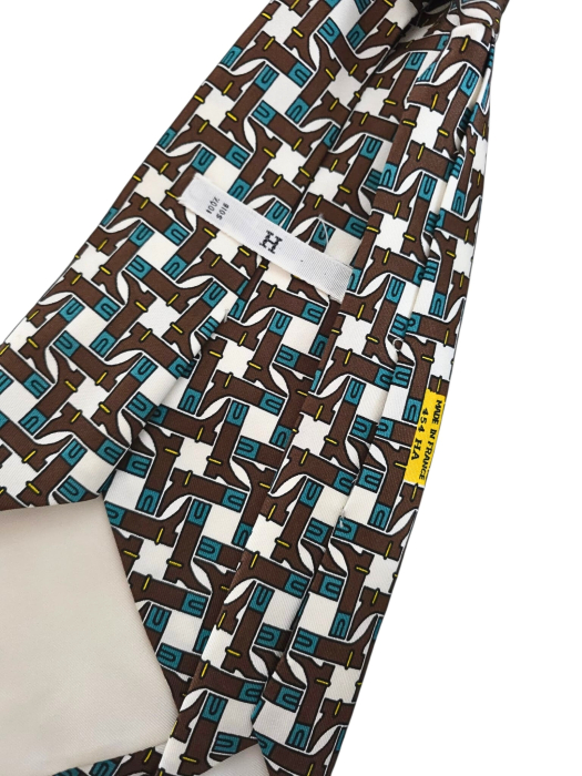 Cravata matase Hermès anii '70 [4]