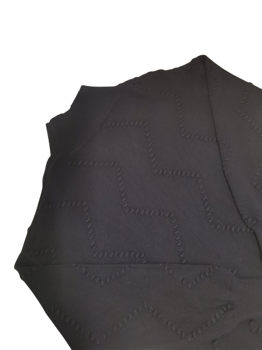 Pulover negru cu model Femei-L [3]