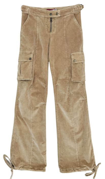 Pantaloni velur Retro Femei-S [1]