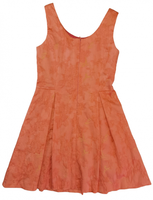 Rochie portocalie Retro Femei-S [2]