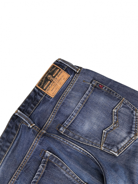 Blugi albastri Replay Barbati-S [4]