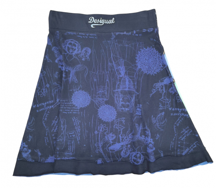 Fusta albastra Desigual Femei-M [2]