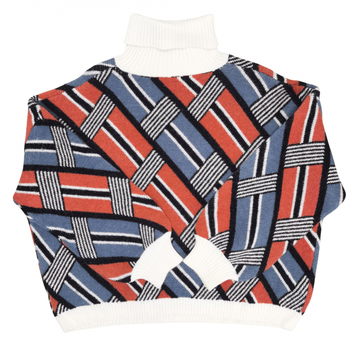 Pulover cu model Retro Femei-M [2]