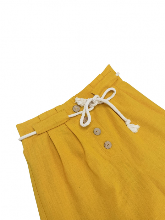 Pantaloni galbeni Vintage Femei-S [3]