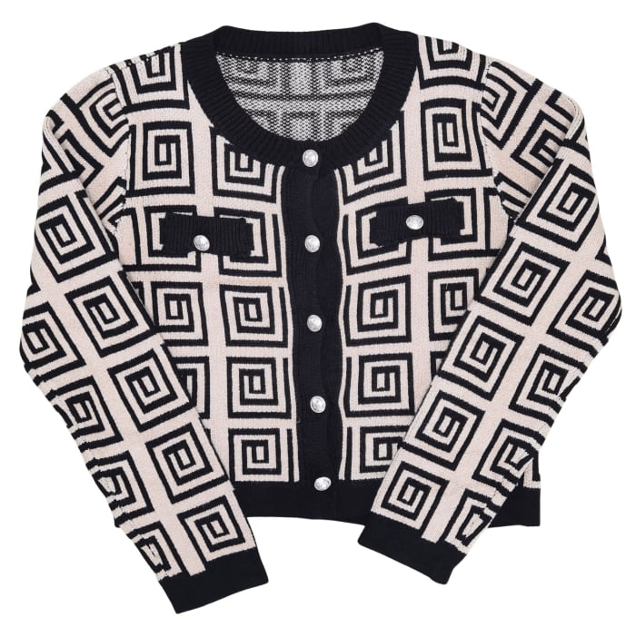 Pulover cu model Retro Femei-S [1]