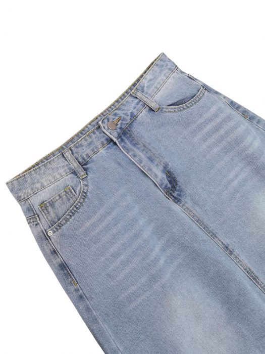 Fusta denim Retro Femei-M [3]