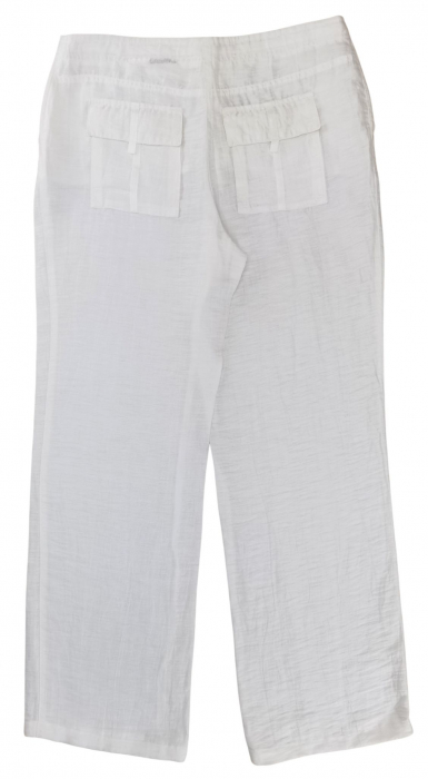 Pantaloni albi Retro Femei-L [2]