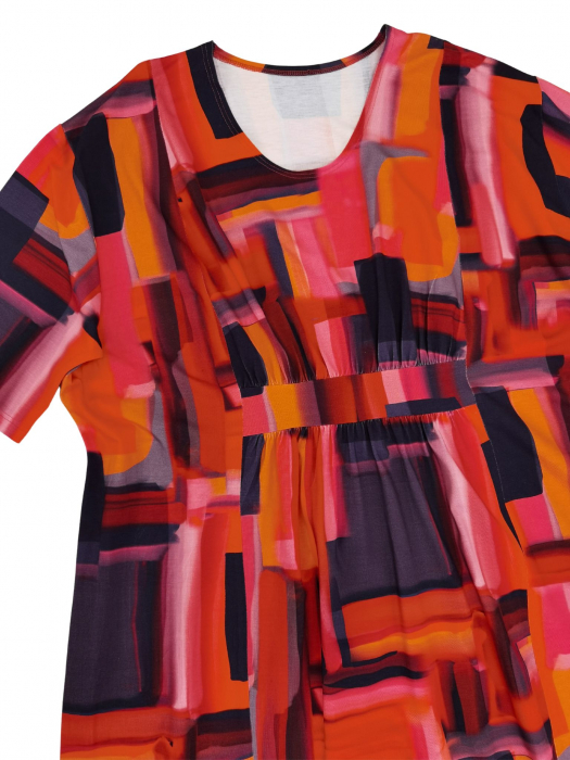 Rochie multicolora Retro Femei-XXL [4]