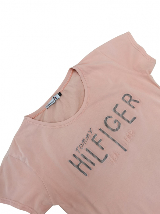 Tricou roz inscriptionat Femei-XL [3]