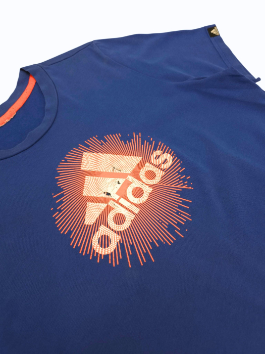 Tricou albastru adidas Barbati-S [4]