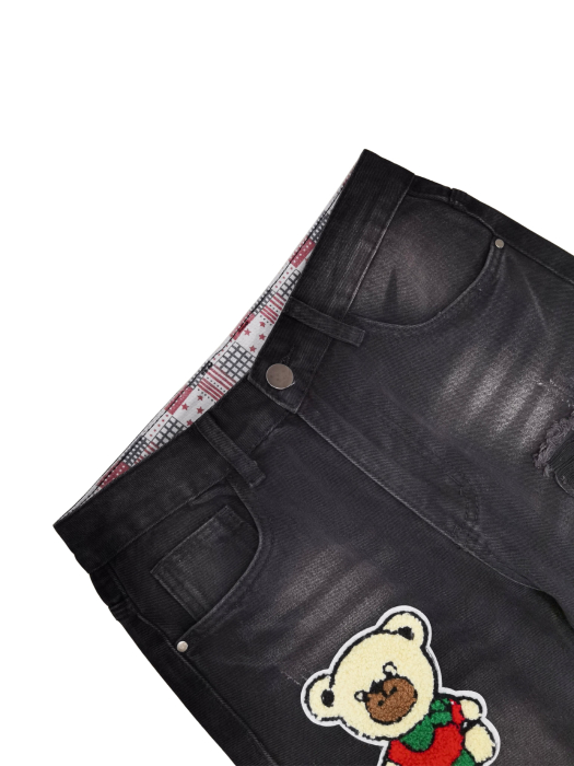 Blugi gri cu model Femei-M [3]