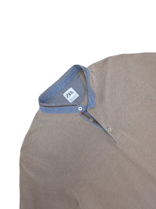 Tricou bej Zara Barbati-M [3]