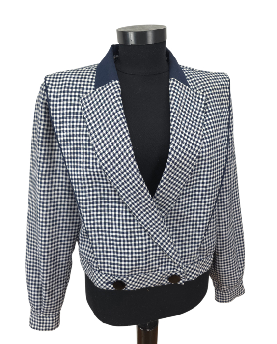 Sacou in carouri Vintage Femei-S [2]