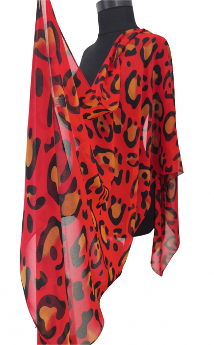 Esarfa rosie animal print Femei [2]