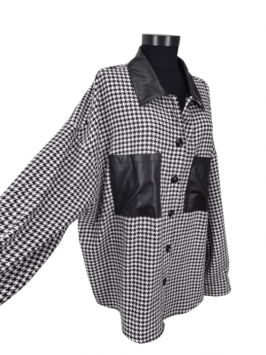 Camasa cu detalii si imprimeu Femei-4XL [4]
