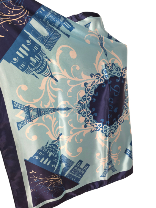 Esarfa cu imprimeu Retro Femei [2]