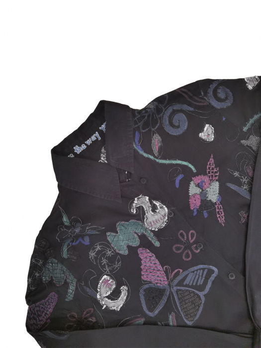 Camasa neagra Retro Femei-XL [3]
