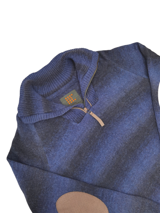 Pulover albastru lana Barbati-M [3]