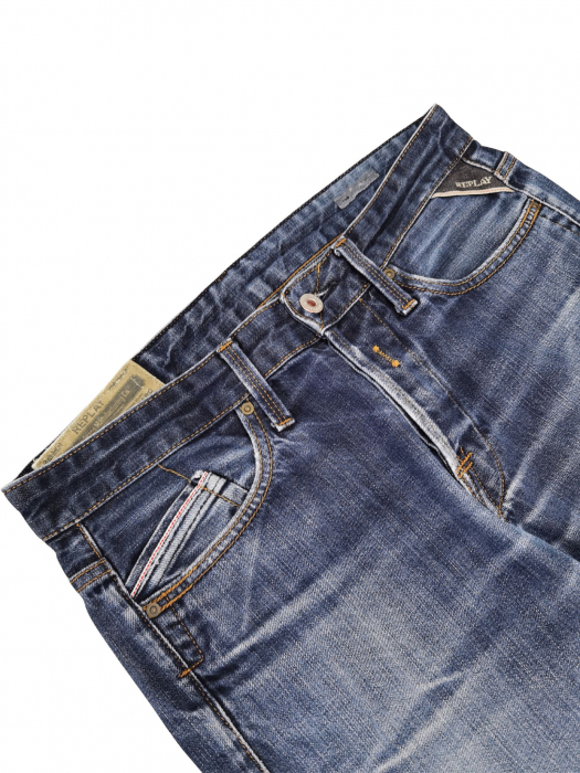 Blugi albastri Replay Barbati-S [3]