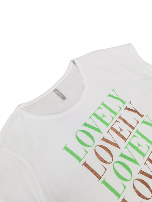 Tricou alb Laura Torelli Femei-XL [3]