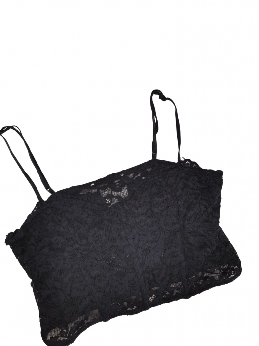 Top negru dantela Femei-M [3]