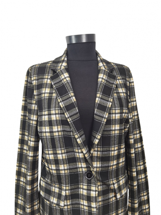 Sacou in carouri Benetton Femei-M [3]