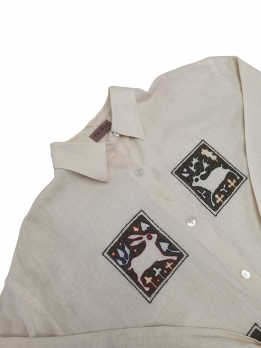 Camasa bej Vintage Femei-3XL [3]