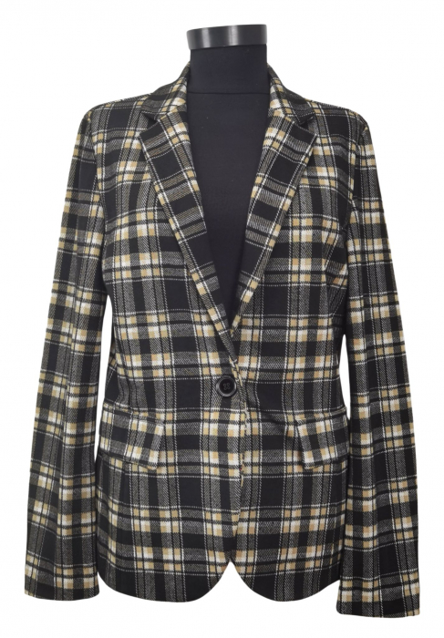 Sacou in carouri Benetton Femei-M [1]