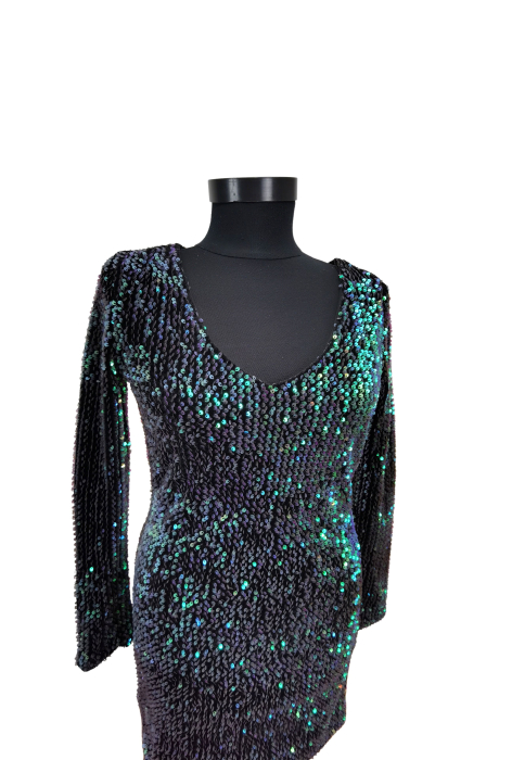 Rochie verde cu paiete Femei-M [3]