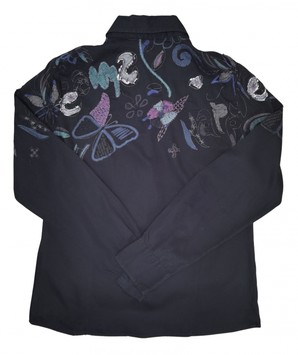 Camasa neagra Retro Femei-XL [2]