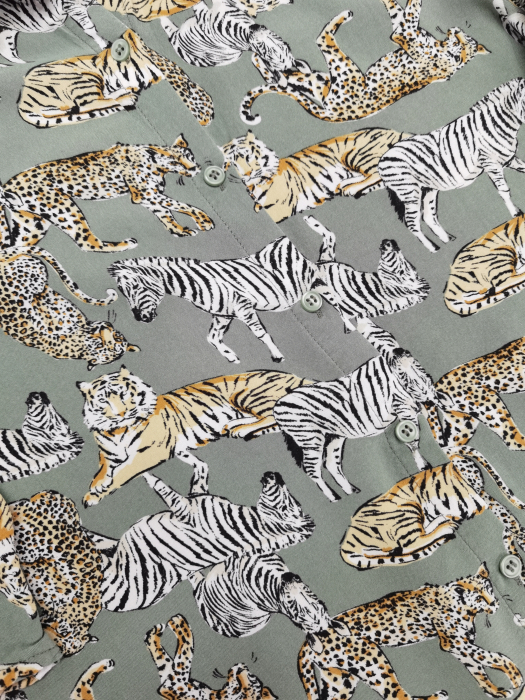Camasa animal print Pull&Bear Femei-L [4]