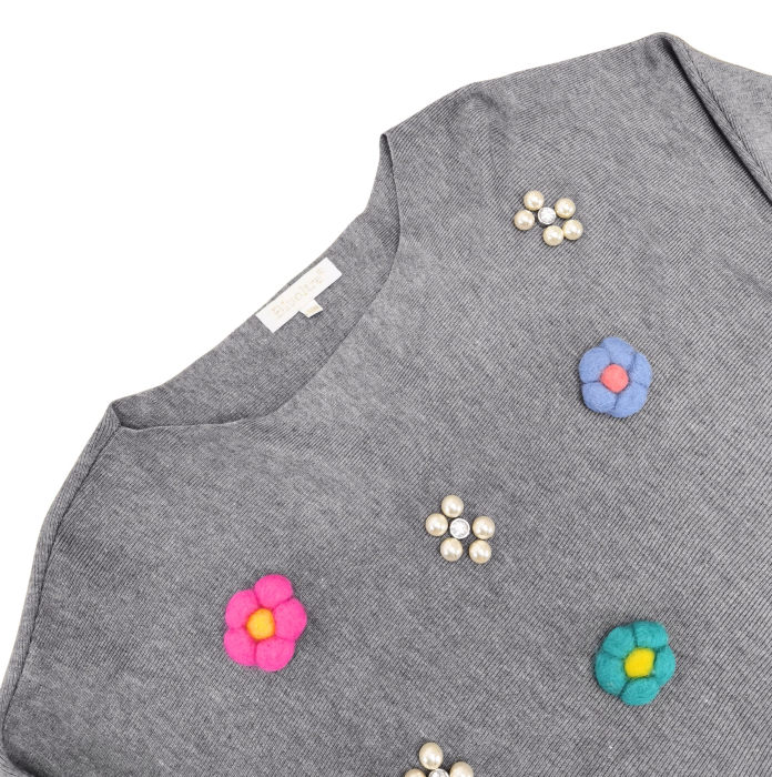 Pulover gri Retro Femei-M [3]