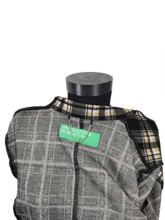 Sacou in carouri Benetton Femei-M [4]