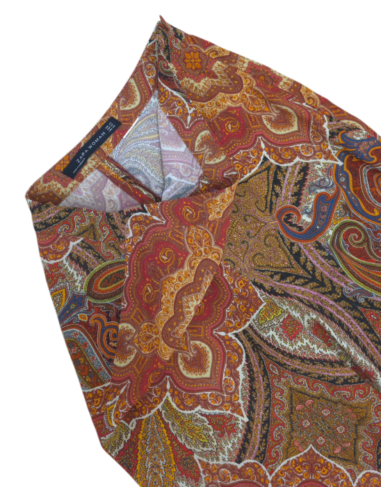 Pantaloni cu imprimeu Zara Femei-XS [3]