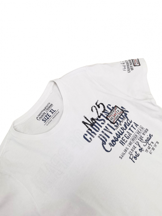 Tricou alb Jean Pascale Brabati-XL [3]