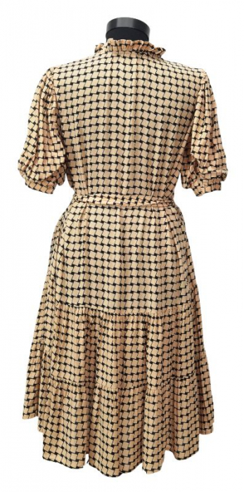 Rochie bej Retro Femei-XS [2]