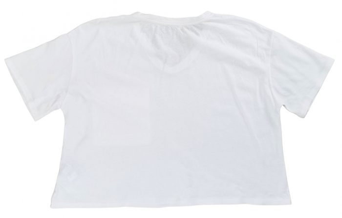 Tricou alb crop top Shana Femei-XL [2]