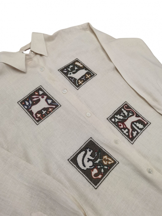 Camasa bej Vintage Femei-3XL [4]