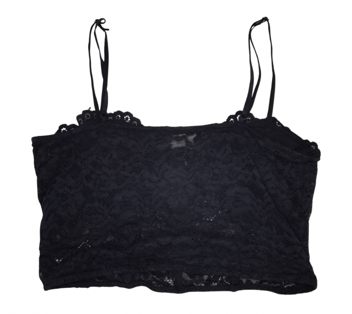 Top negru dantela Femei-M [2]