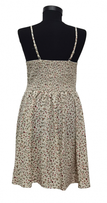 Rochie bej inflorata Femei-S [2]