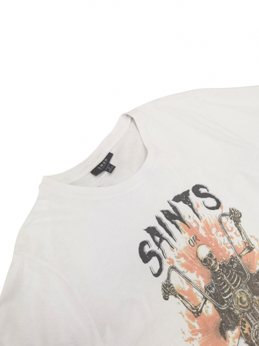 Tricou alb Smog Barbati-L [3]