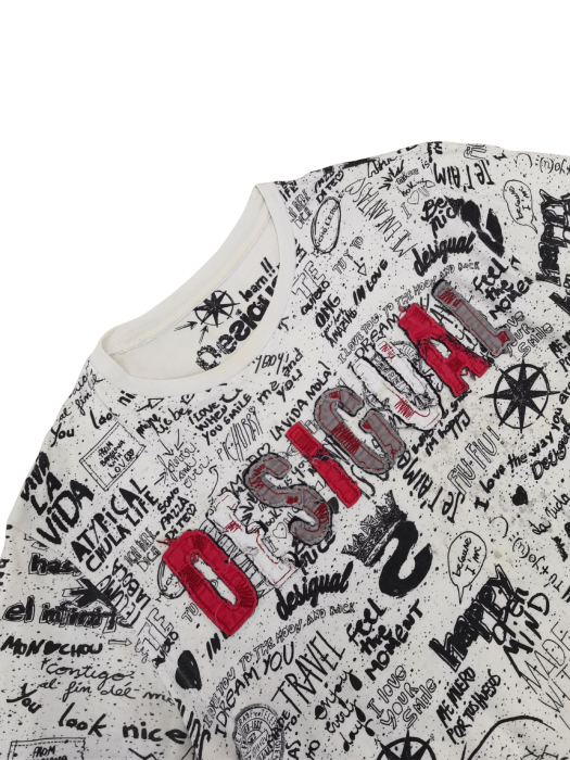 Tricou cu model Desigual Barbati-XL [3]