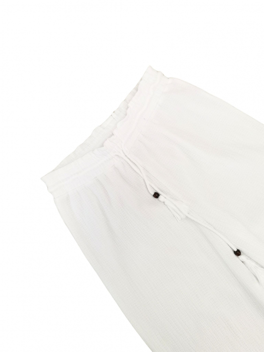 Pantaloni albi FBsister Femei-XS [3]