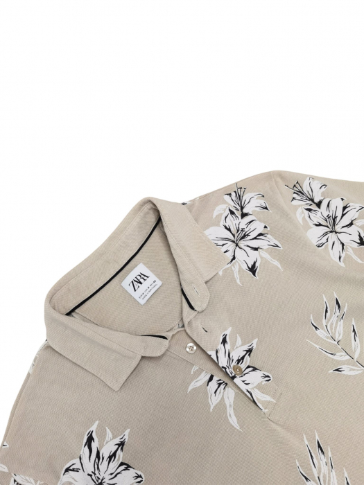 Tricou bej Zara Barbati-M [3]