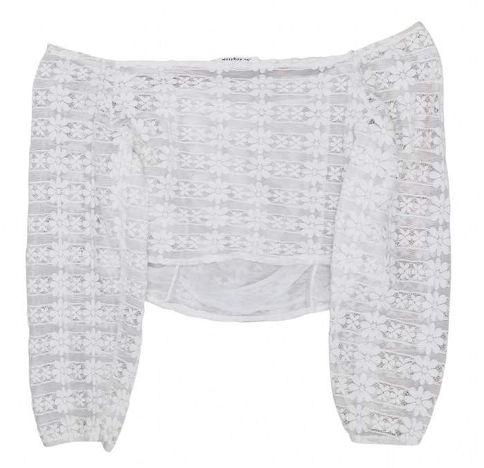 Bluza alba cu dantela Femei-M [2]