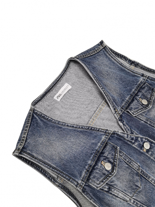 Vesta denim Zara Femei-XL [3]