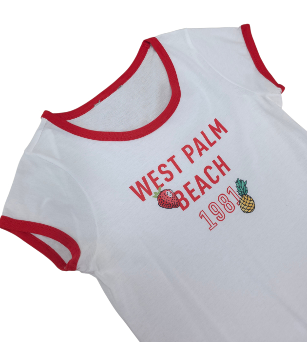 Tricou alb Retro Femei-M [3]