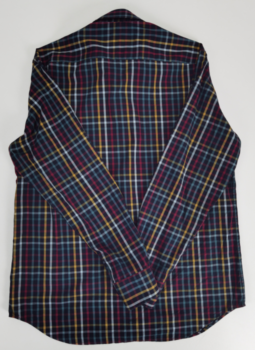 Camasa neagra in carouri vintage Barbati-L [3]