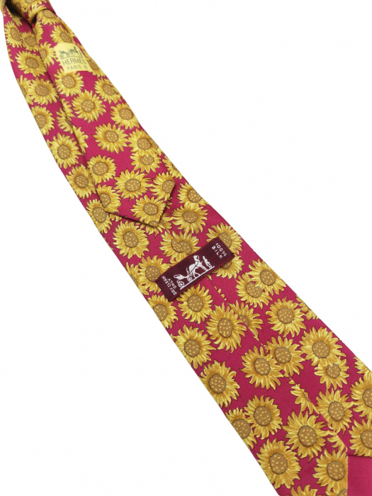 Cravata matase Hermès Barbati [4]